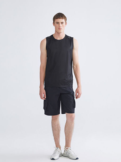 Bisiklet Yaka Erkek Kolsuz Ti??rt