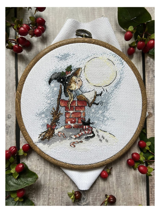 Набор для вышивания Сделай своими руками Л-21 Счастье под луной 12.5 х 13 см