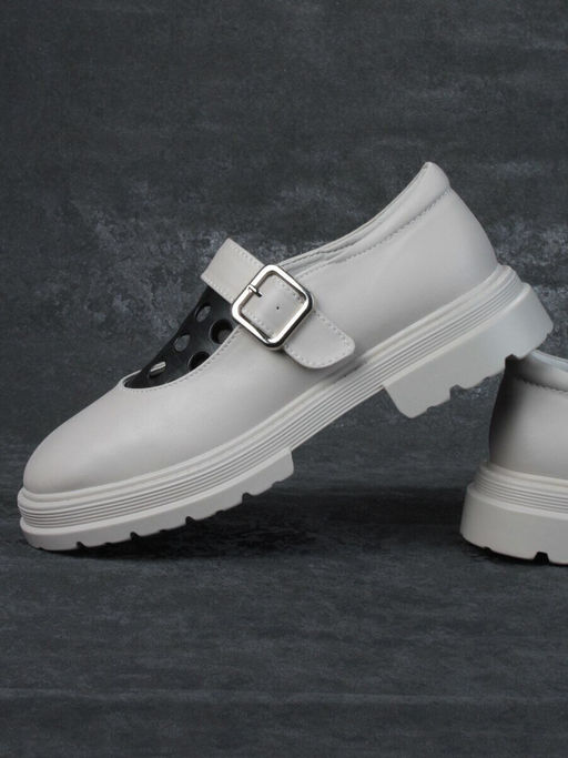 06-PDE38-2 GRAY Туфли женские (натуральная кожа)