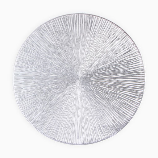 Салфетка сервировочная «Доляна», серебро, d=38 см