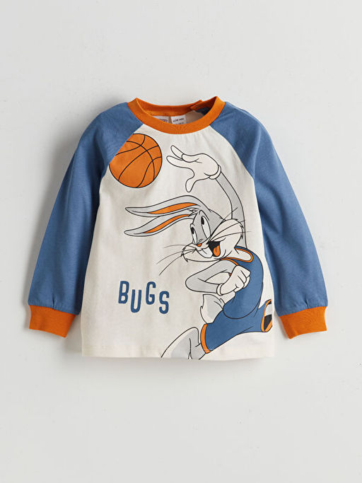 Bugs Bunny Bask?l? Erkek Bebek Pijama Tak?m