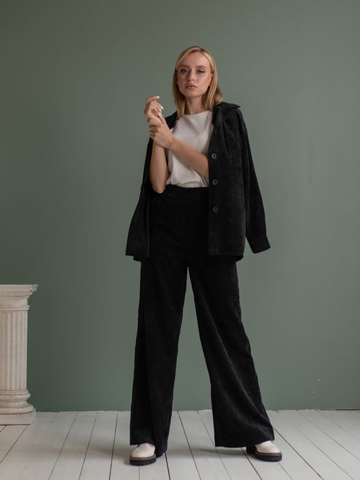 вельветовая рубашка 990-0578 - Трика фото 2