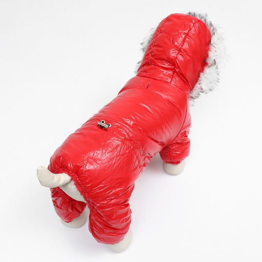 Комбинезон Глянец, размер S (ДС 24, ОГ 34, ОШ 24 см, до 5 кг), красный - Simaland фото 5