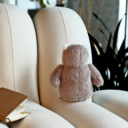 Мягкая игрушка Сова, 20 см, цвет светло-серый - Simaland фото 4