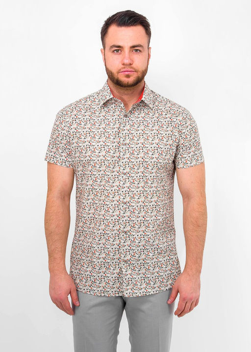 Сорочка мужская короткий рукав GREG 453/201/14653/ZS/C/1  фото 7