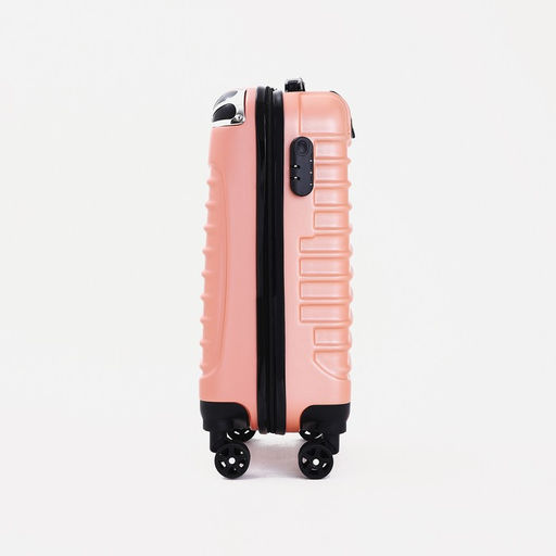 Чемодан малый 20, отдел на молнии, кодовый замок, цвет розовый - Simaland фото 4