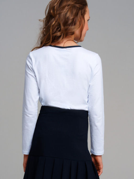 22227241 Фуфайка трикотажная для девочек (футболка с длинным рукавом) - Playtoday фото 4