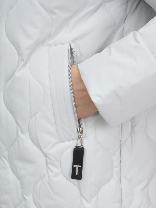 Куртка женская демисезонная с капюшоном серого цвета 1140Sr - Mtforce фото 13