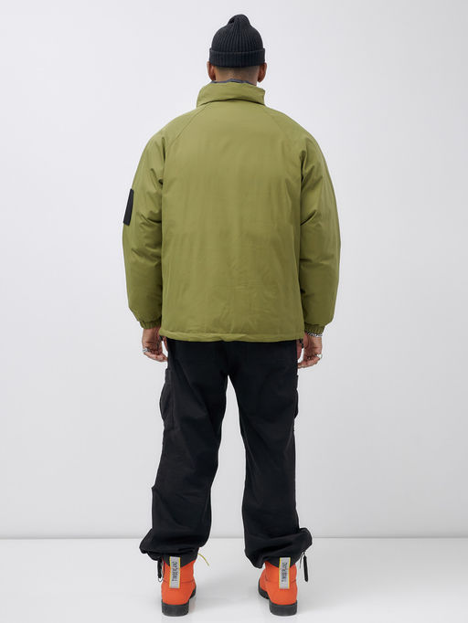 Куртка двухсторонняя мужская молодежная зимняя зеленого цвета 25308Z - Mtforce фото 5
