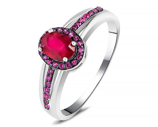 Кольцо, рубин корунд , нанорубин, SL-RIC35