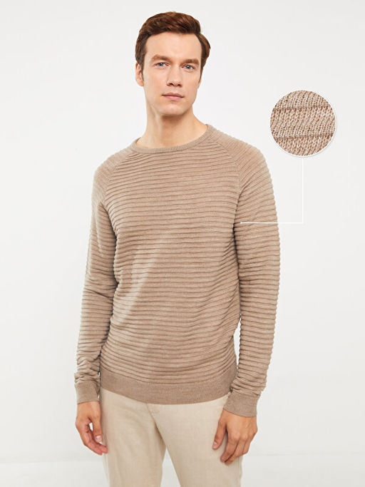 Bisiklet Yaka Erkek Triko Kazak