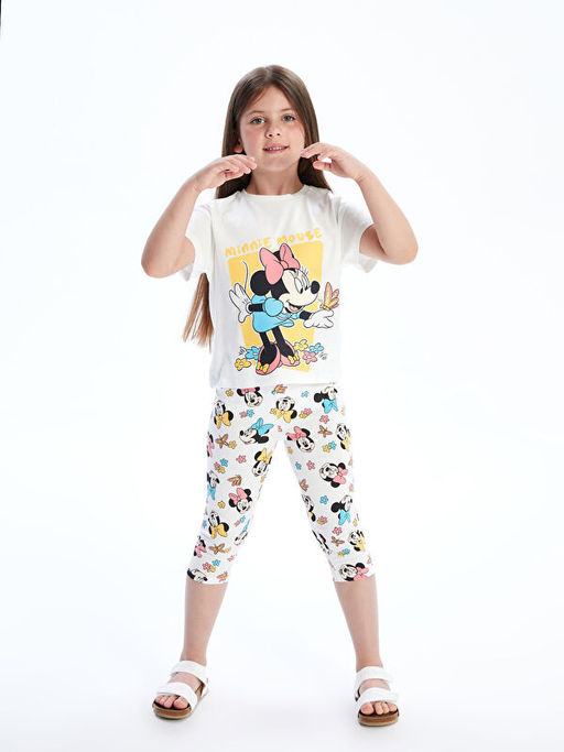 Minnie Mouse Bask?l? K?z ?ocuk Ti??rt
