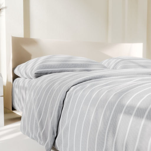 Постельное бельё Этель 1.5сп Gray stripes 143х215см,150х214см,70х70см-2 шт, 100% хлопок,поплин  фото 4