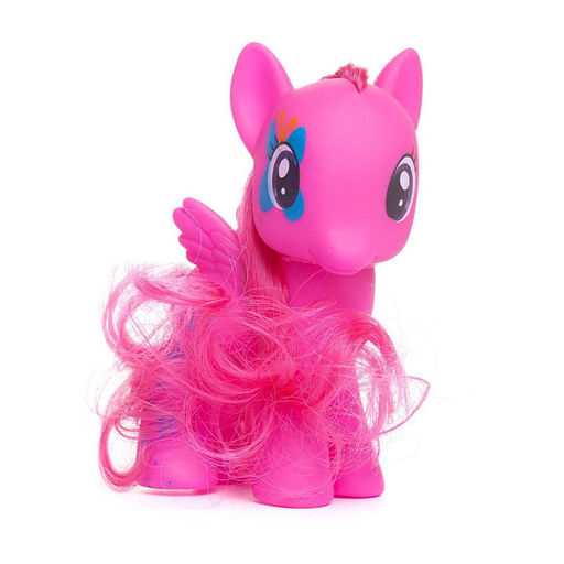 Пони с расческой 11,5*7 см, ЯРКО РОЗОВАЯ, в прозрачной коробочке - Junfa toys фото 2
