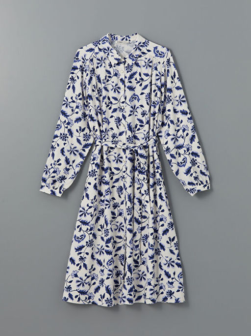 ?i?ekli Kad?n G?mlek Elbise