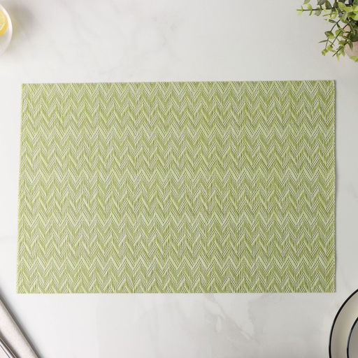 Салфетки сервировочные на стол Доляна, 4 шт., 45×30 см, зелёные