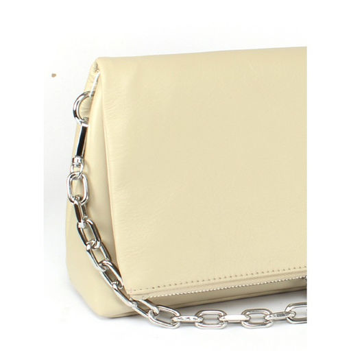 Сумка женская натуральная кожа GU 2033-0019, 1отд+карм/перег, плечевой ремень, бежевый SALE 259852 - Adelia фото 9