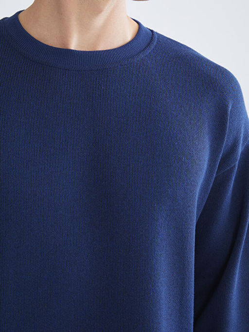 Bisiklet Yaka Erkek Triko Kazak