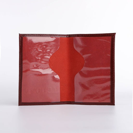 Обложка для паспорта, бордовая