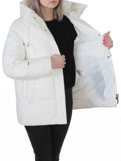 YR-6616 WHITE Куртка зимняя женская (150 гр. холлофайбер)