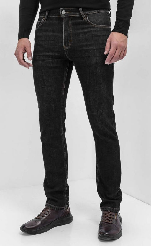 Джинсы утепл P021-0170-18W black