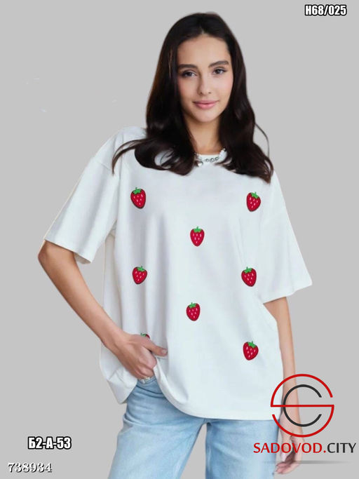 Женская футболка оверсайз