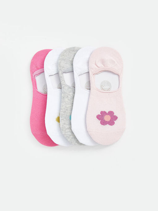 ?i?ekli K?z ?ocuk Babet ?orap 5li