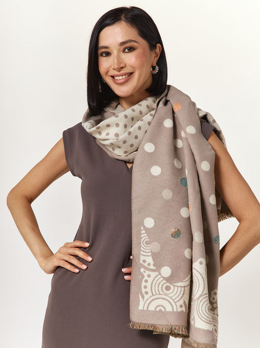 в составе ШЕРСТЬ и КАШЕМИР Большой, мягкий, теплый двусторонний палантин - Tantino фото 13