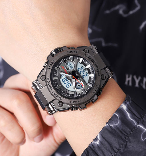 Часы наручные Skmei мужские электронные спортивные 2417black-white