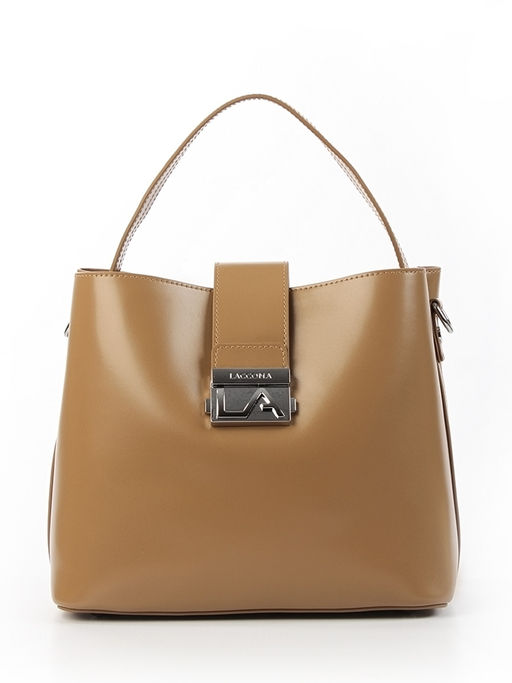 LACCOMA сумка Y8180R-капучинно натуральная кожа полиэстер  фото 3