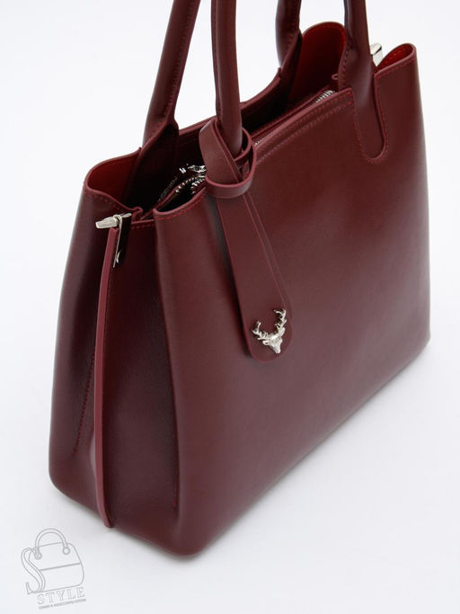 Сумка женская кожаная 1011M wine red Polina&Eiterou  фото 3