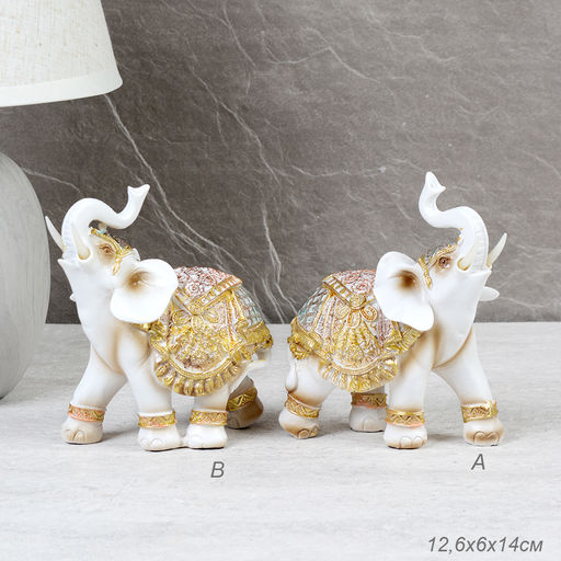 Статуэтка Слон 12,6х6х14 см / 202134-5 /уп 72/ - Галеонтрейд фото 4