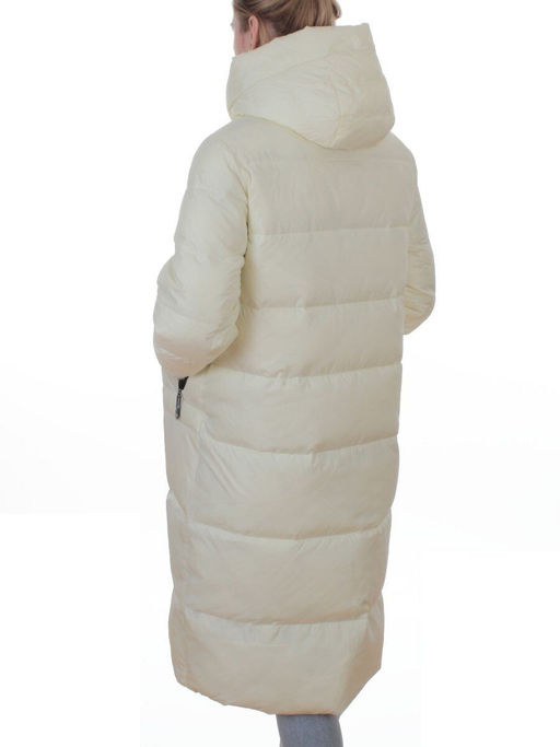 H-2209 MILK/WHITE Пальто зимнее женское (200 гр. холлофайбер)