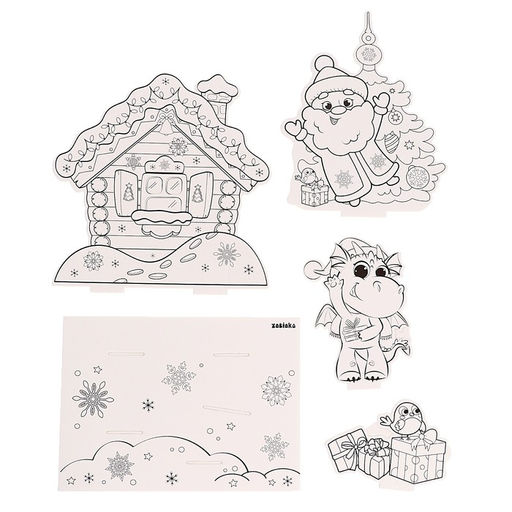 Набор для творчества 3 в 1 3D-раскраска. Весёлый праздник - Zabiaka фото 2