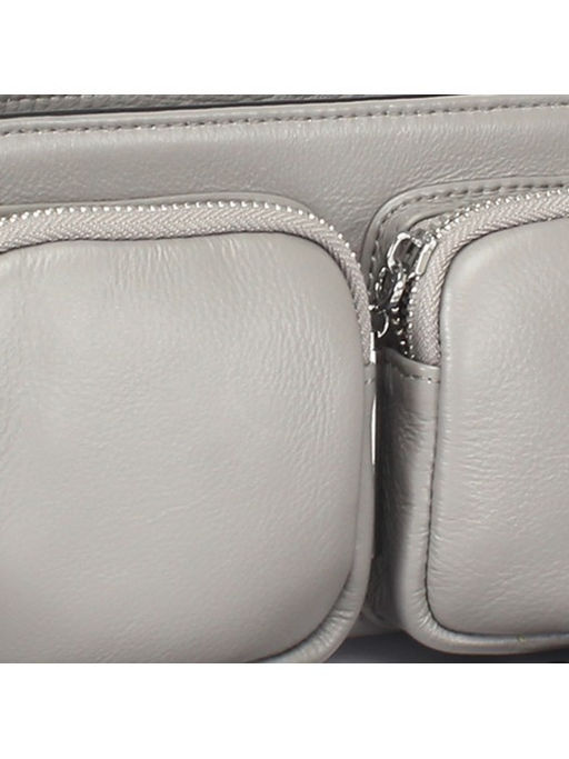 Сумка женская натуральная кожа GU 2033-2573, 1отд, плечевой ремень, св, серый SALE SALE 239452 - Adelia фото 4