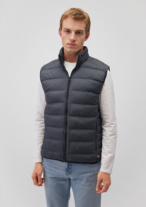 Lacivert Sisme Yelek - Mavi фото 2