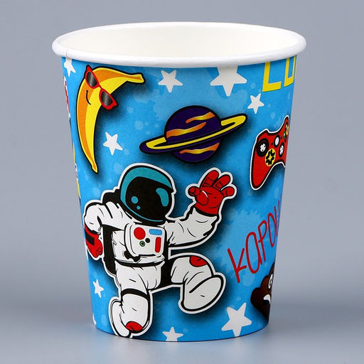 Цена за 2 шт. Стакан бумажный одноразовый «День рождения», в наборе 6 шт.