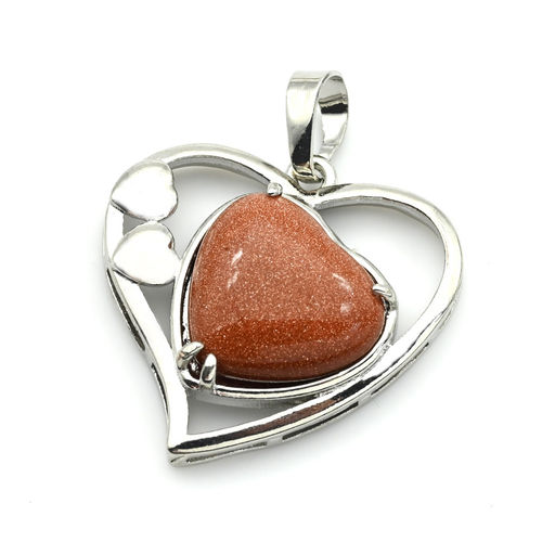 Кулон Сердце 27*27мм с содалитом - Радуга камня фото 6