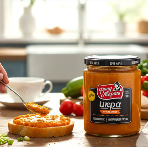 Икра из Кабачков традиц ФрауМарта 430г - Фрау марта фото 2