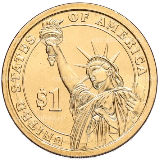 Монета 1 доллар 2013 года (D) США 26-й президент США Теодор Рузвельт