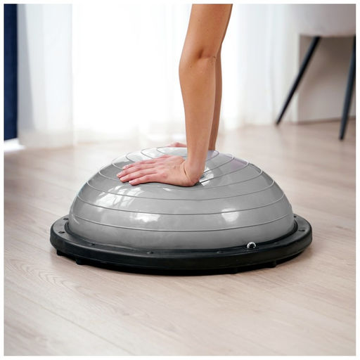 Полусфера BOSU гимнастическая, 58 х 25 см, с насосом, цвет серый - Simaland фото 10