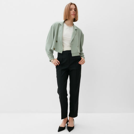 Жакет женский MINAKU: Green trend, зелёный, размер 48