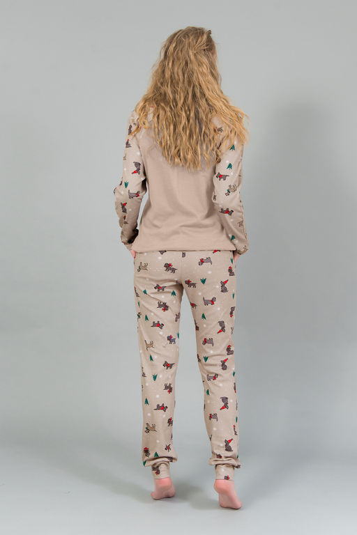 Женская пижама с брюками и кофтой 144