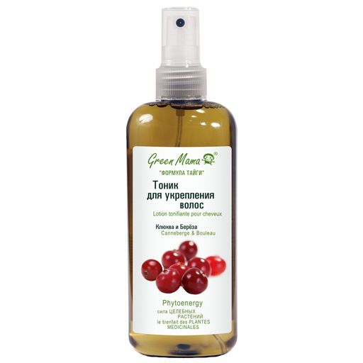 Тоник д/укрепления волос Клюква и береза 250 мл Green mama/Грин мама  фото 2