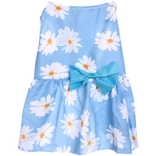 Цена за 2 шт. Платье для кошек и собак мелких пород "Бонита на прогулке", ромашки, размер ХL, длина спинки 32-34см