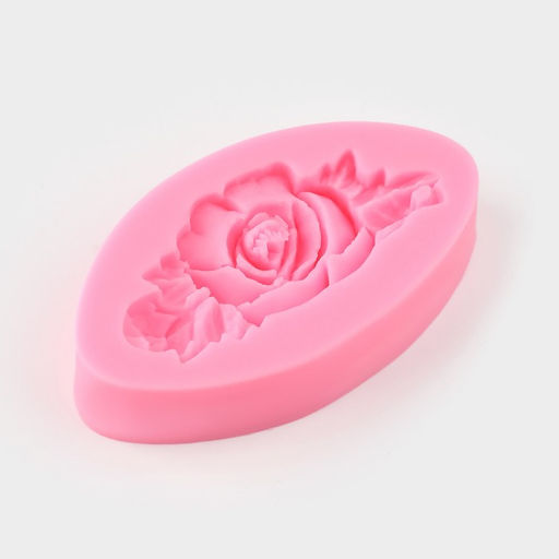 Цена за 2 шт. Молд для заливки Доляна Розан, силикон, 7?4?1 см, розовый  фото 2