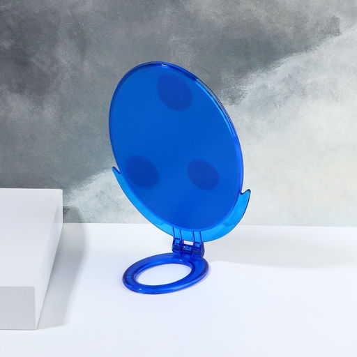 Зеркало настольное, овальное, настенное, 14×29 см, (12.5×16.5 см), МИКС