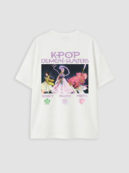 K-pop Demon Hunters Bask?l? K?z ?ocuk Ti??rt