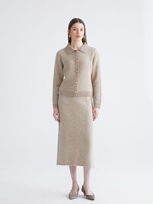 G?mlek Yaka Kad?n Triko H?rka