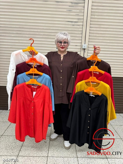 Рубашка женская однотонная - Bruno фото 7